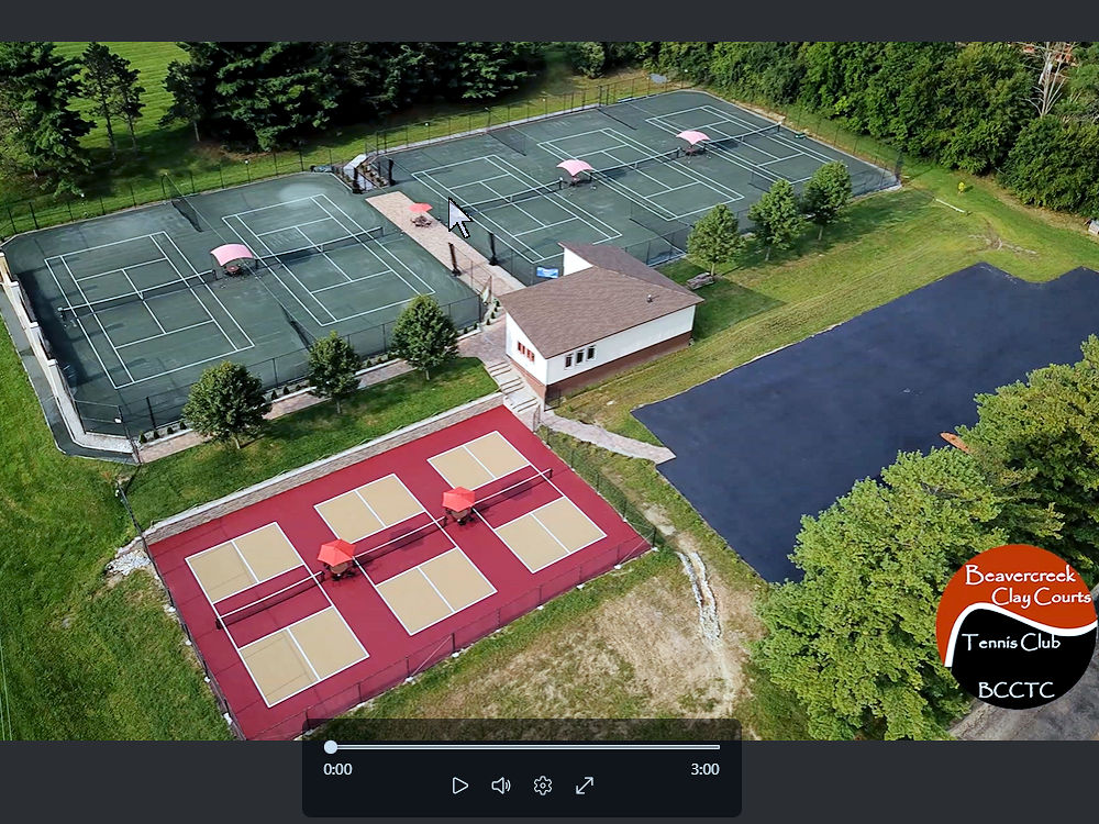 Beavercreek Clay Courts Tenis Club drone video